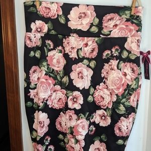 Floral Pencil Skirt